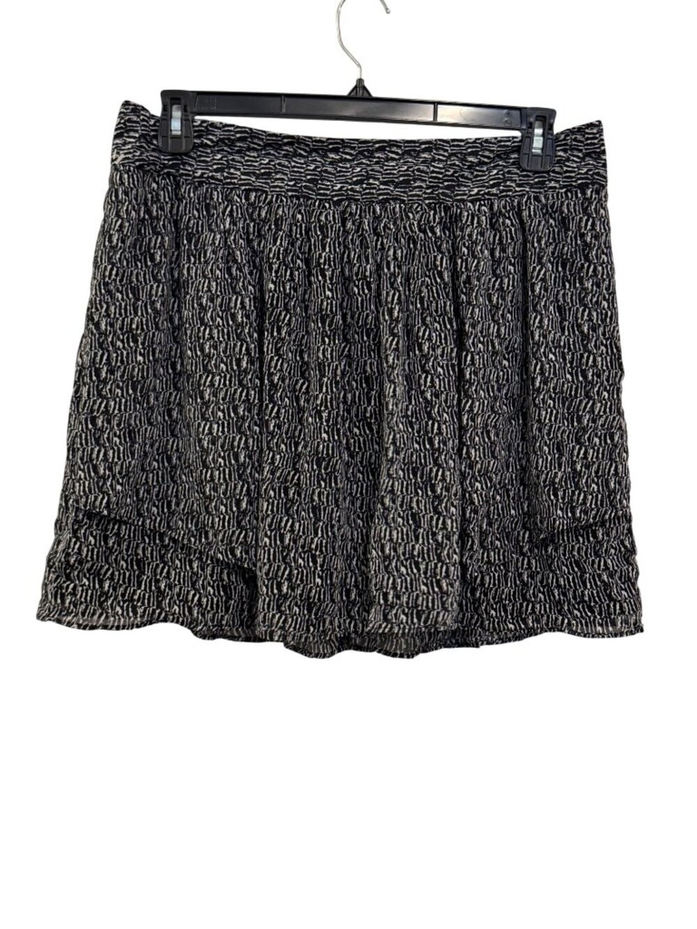 Gap Black & White Abstract Print Womens Skirt Size 12 Polyester